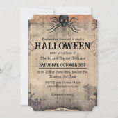 Oude griezelige Halloween-feest Kaart (Voorkant)
