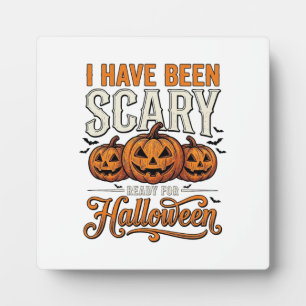 Oude griezelige Halloween pompoen shirt ontwerp_1 Fotoplaat