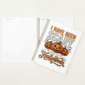 Oude griezelige Halloween pompoen shirt ontwerp_1 Planner (Display)