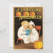 Oude griezelige Halloween-verhalen uitnodiging (Voorkant)