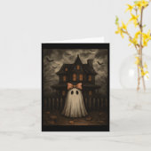 Oude Griezels Griezelige Geest Geheime Huis Midder Kaart (Gele Bloem)