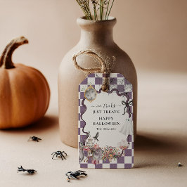 Oude Griezige Cottagecore Halloween Favor Merklabe Cadeaulabel