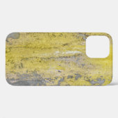 Oude grijze betonwand met schil gele verf. Case-Mate iPhone case (Achterkant (horizontaal))