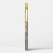 Oude grijze betonwand met schil gele verf. Case-Mate iPhone case (Achterkant / Links)