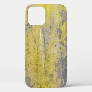 Oude grijze betonwand met schil gele verf. Case-Mate iPhone case