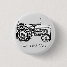 , oude, grijze gisttrekker ronde button 3,2 cm