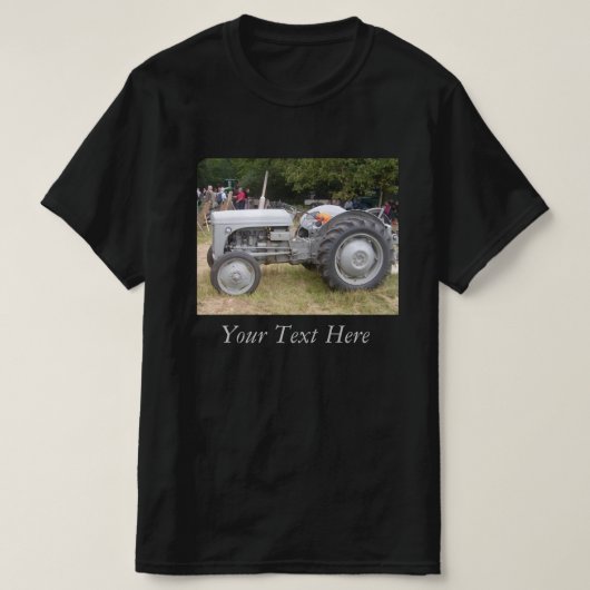 , oude, grijze gisttrekker t-shirt (Design voorkant)