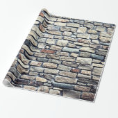 Oude grijze muur cadeaupapier (Uitgerold)
