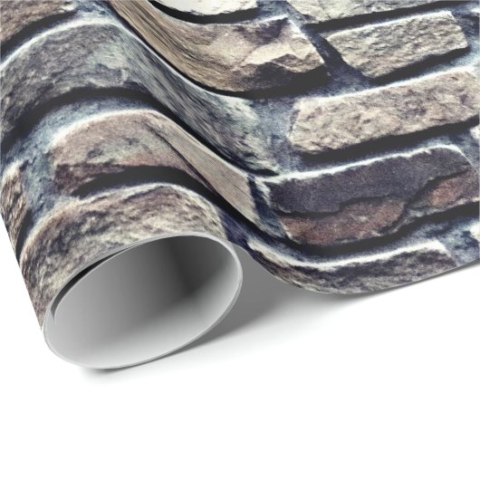 Oude grijze muur cadeaupapier (Rol Hoek)