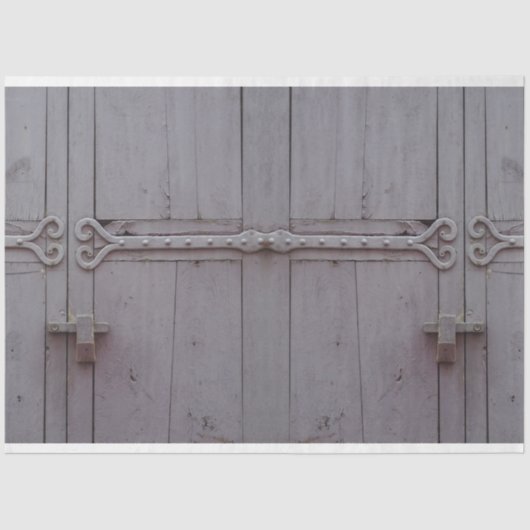 Oude grijze rioolontbinding van deur 20x30 tissuepapier (Voorkant)