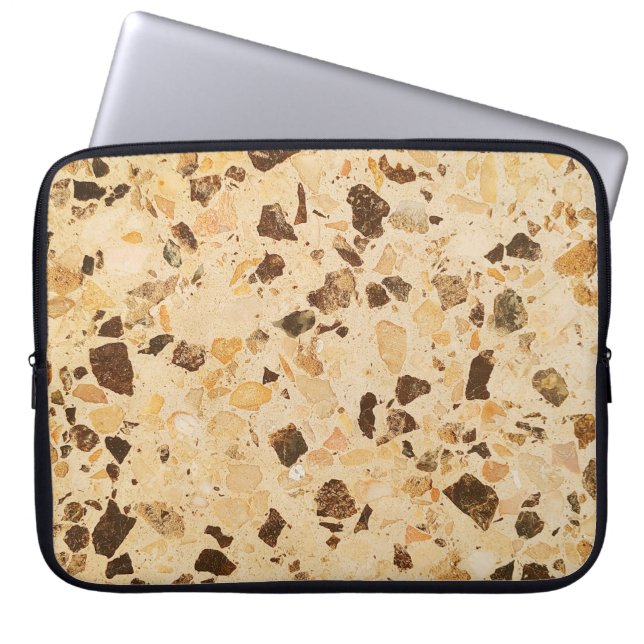Oude grijze texturen achtergronden. laptop sleeve (Voorkant)