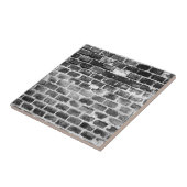 Oude grijze Weathered Brick-wandtextuur Tegeltje (Zijkant)