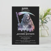 Oude Grim Reaper Verjaardagsfeest Surprise 30 jaar Kaart (Staand voorkant)
