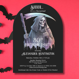 Oude Grim Reaper Verjaardagsfeest Surprise 30 jaar Kaart