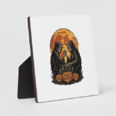 Oude Grim Reapers Halloween Pompoen Vector Ontwerp Fotoplaat (Voorkant)