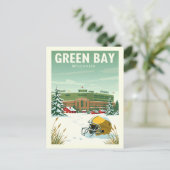 Oude Groen Bay Wisconsin Briefkaart (Staand voorkant)