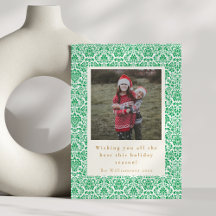 Oude Groen Festive Twee Foto Kerst Verticaal