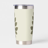 Oude groene beuken tak geïsoleerde drinkbeker (Rechts)