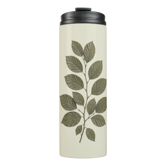 Oude groene beuken tak thermosbeker (Voorkant)