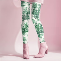 Oude groene bloem toile jouy