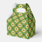 Oude Groene Boho Bloemstuk Aangepaste Prettig Kers Bedankdoosjes (Achterkant)