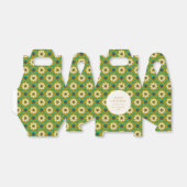 Oude Groene Boho Bloemstuk Aangepaste Prettig Kers Bedankdoosjes (Uitgevouwen)