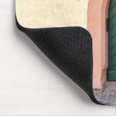 Oude groene deur muismat (Hoek)