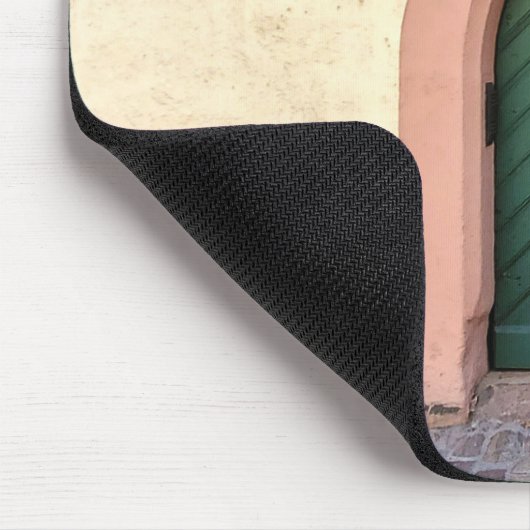 Oude groene deur muismat (Hoek)