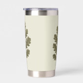 Oude groene eikentak geïsoleerde drinkbeker (Rechts)