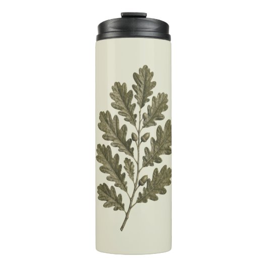 Oude groene eikentak thermosbeker (Voorkant)