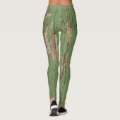 Oude groene flakeverf voor vrouwen leggings (Achterkant)