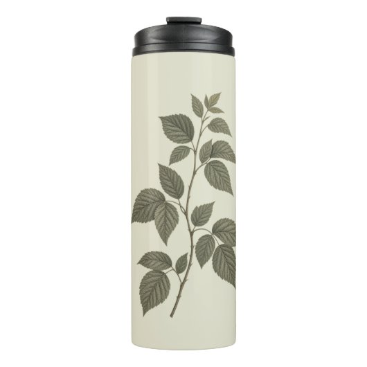 Oude groene frambozentak thermosbeker (Voorkant)