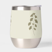 Oude groene Ginkgo-bladeren (Links)