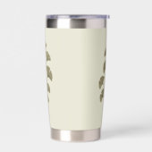 Oude groene Ginkgo-bladeren Geïsoleerde Drinkbeker (Links)