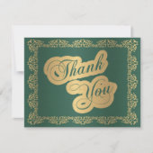 Oude Groene kaart met dankbetuiging (Voorkant)
