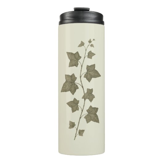 Oude groene klimop ranken thermosbeker (Voorkant)