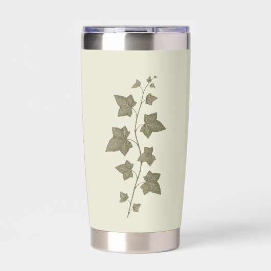 Oude groene klimop wingerd geïsoleerde drinkbeker (Voorkant)