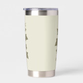 Oude groene klimop wingerd geïsoleerde drinkbeker (Rechts)