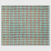 Oude groene strepen cadeaupapier (Vlak)