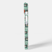 Oude groene strepen Case-Mate iPhone case (Achterkant / Links)