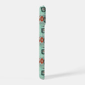 Oude groene strepen iPhone 15 case (Rechterkant)