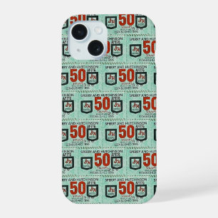 Oude groene strepen iPhone 15 case