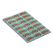 Oude groene strepen notitieboek (Rechterzijde)