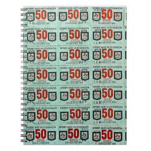 Oude groene strepen notitieboek