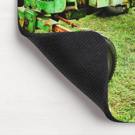 Oude groene tractielmousepad muismat (Hoek)