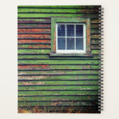 Oude groene verf planner (Achterkant)