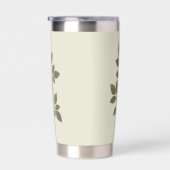 Oude groene wilde rozen tak geïsoleerde drinkbeker (Rechts)