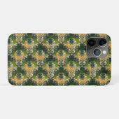 Oude groene witte oranje bloempatroon   Case-Mate iPhone case (Achterkant (horizontaal))