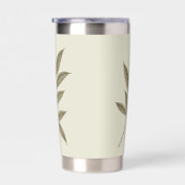 Oude groene zoete kastanjetak geïsoleerde drinkbeker (Rechts)
