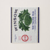 Oude Groentebliklabel Kunst, Winsom Erwten Legpuzzel (Verticaal)